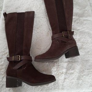 Boots Brown Suede Heel